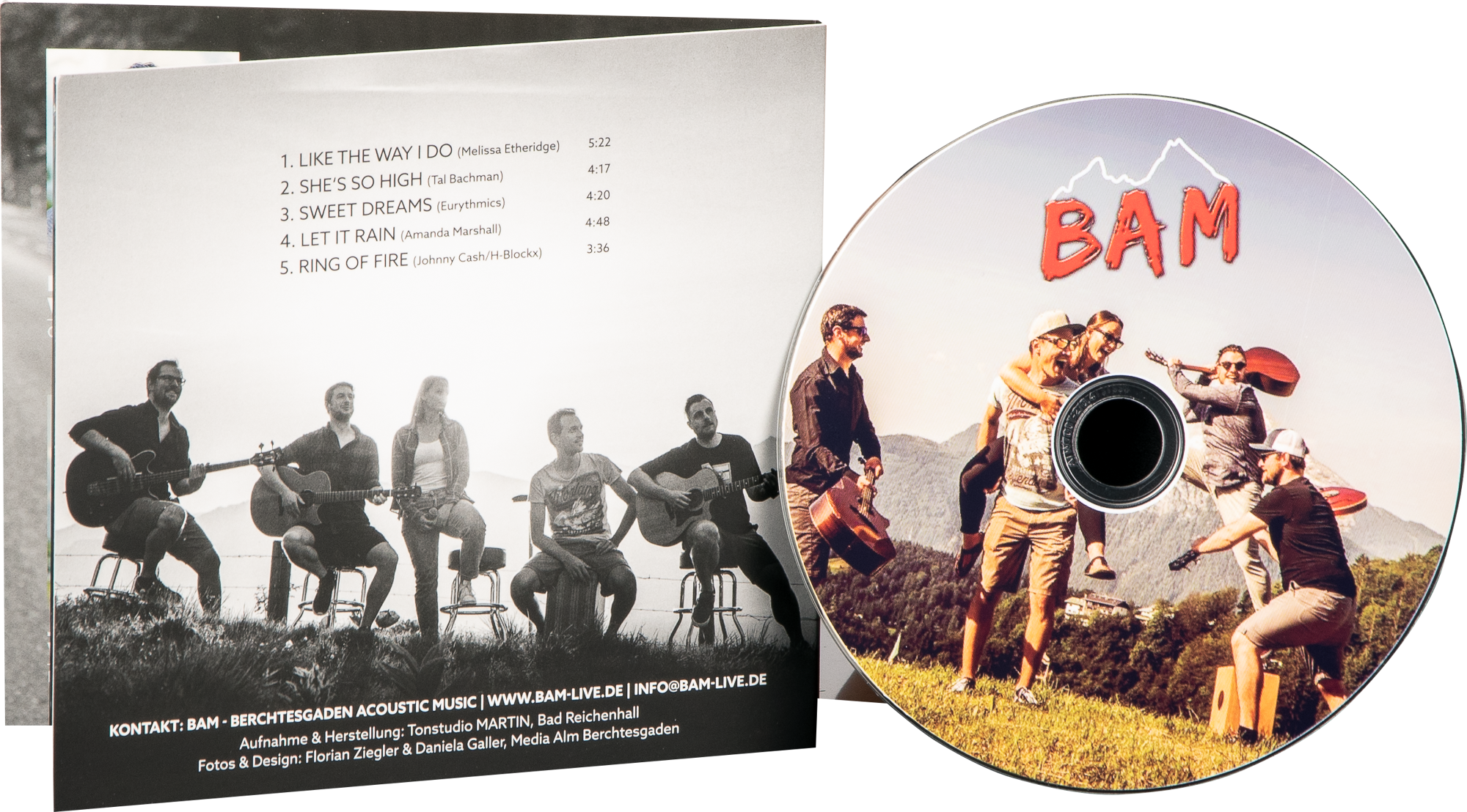 Demo-CD Cover-Rückseite von BAM